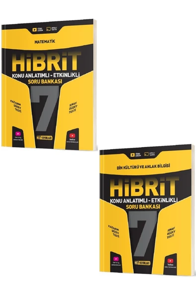 Evrensel İletişim Yayınları 7.Sınıf Hız Yayınları HİBRİT Matematik + Din Kültürü Konu Anlatımlı Etkinlikli Soru Bankası /2 KİTAP ürün görseli