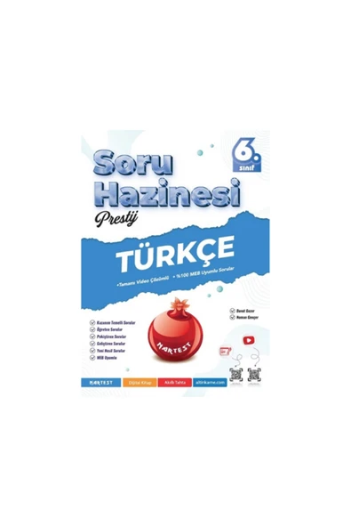 Nartest Yayınları Nartest Yayınları 2026 6.Sınıf Prestij Türkçe Soru Hazinesi Yeni Müfredat - Resim 3
