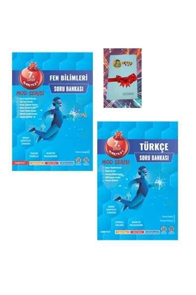 Nartest Yayınları 7. Sınıf Mod FEN BİLİMLERİ + TÜRKÇE Soru Bankası ( NOT DEFTERİ HEDİYE) ürün görseli