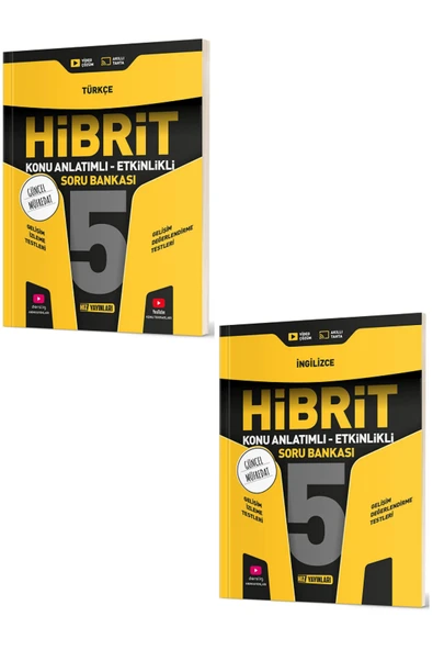 Evrensel İletişim Yayınları 5.sınıf Hız Yayınları Hibrit Türkçe Ingilizce Konu Anlatımlı Etkinlikli Soru Bankası / 2 Kitap ürün görseli