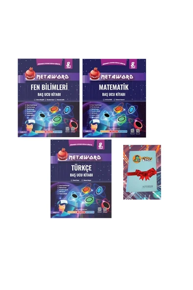 Nartest Yayınları 8. Sınıf Metaword FEN BİLİMLERİ + MATEMATİK + TÜRKÇE (DEFTER HEDİYE) ürün görseli