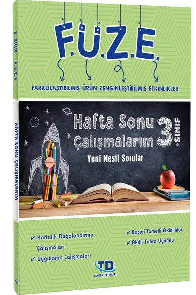 Tandem Yayınları F.u.z.e. 3. Sınıf Hafta Sonu Çalışmalarım ürün görseli