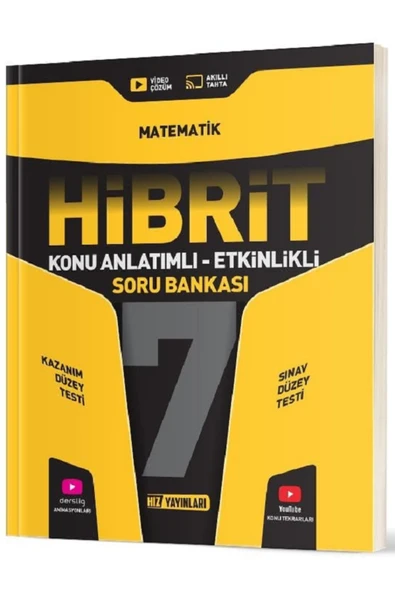 Evrensel İletişim Yayınları 7.Sınıf Hız Yay HİBRİT Mat-Türkçe-Fen-Sosyal-İng-Din Konu Anlatımlı Etkinlikli Soru - 2