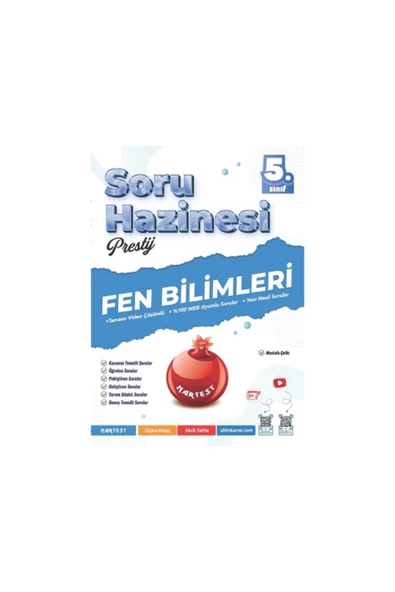 Nartest Yayınları Nartest Yayınları 2026 5. Sınıf Prestij Fen Bilimleri Soru Hazinesi - Resim 3
