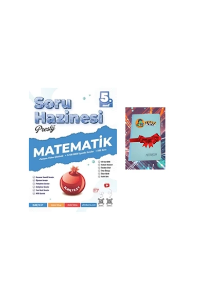 Nartest Yayınları 5. Sınıf Prestij MATEMATİK Soru Hazinesi (DEFTER HEDİYE) ürün görseli