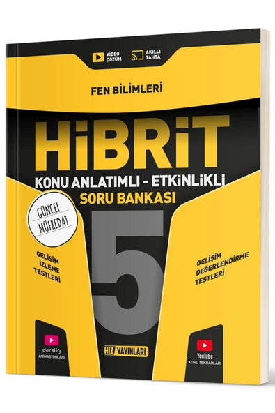 Evrensel İletişim Yayınları 5.Sınıf Hız Yayınları HİBRİT Matematik Türkçe Konu Anlatımlı Etkinlikli Soru Bankaları / 5 KİTAP - Resim 4