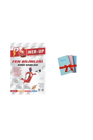 Nartest Yayınları 8. Sınıf Power-up Fen Bilimleri Soru Bankası( 1 ADET NOT DEFTERİ HEDİYE) ürün görseli
