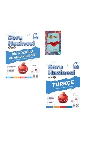 Nartest Yayınları 6. Sınıf Prestij DİN KÜLTÜRÜ + TÜRKÇE Soru Hazinesi (DEFTER HEDİYE) ürün görseli