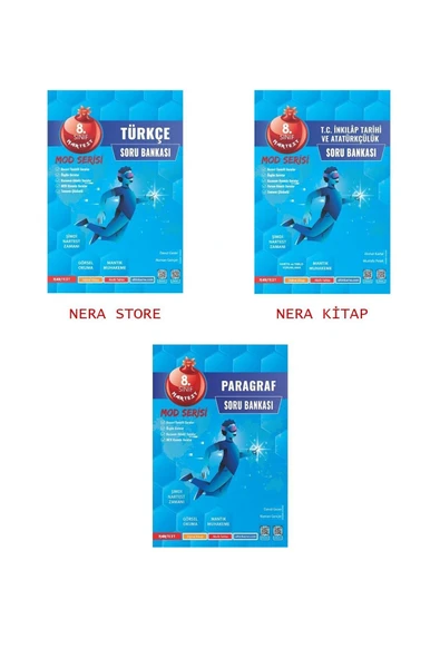 Nartest Yayınları Nartest 8. Sınıf Yeni Nesil Türkçe-paragraf-t.c. Inkılap Tarihi Ve Atatürkçülük Mod Soru B( 3lü Set) ürün görseli