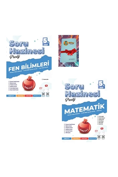 Nartest Yayınları 5. Sınıf Prestij FEN BİLİMLERİ + MATEMATİK Soru Hazinesi (DEFTER HEDİYE) ürün görseli