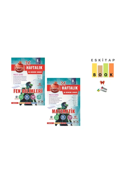 Nartest Yayınları 8. Sınıf Haftalık MATEMATİK + FEN BİİMLERİ Denemeleri( 1 ADET NOT DEFTERİ HEDİYE) ürün görseli