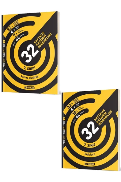 Evrensel İletişim Yayınları 7.Sınıf Hız Yayınları Sosyal Bilgiler + İngilizce 32 Haftalık Kazanım Denemeleri / 2 KİTAP SET - 1