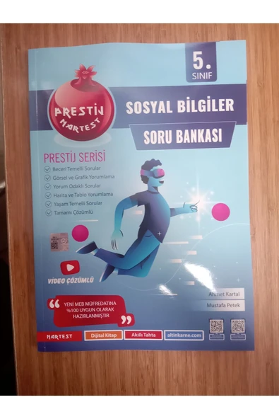Nartest Yayınları 5. Sınıf Prestij Sosyal Bilgiler Soru Bankası (GÜNCEL MÜFREDATA GÖRE DÜZENLENMİŞTİR.) ürün görseli