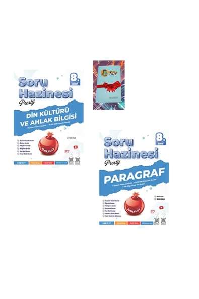 Nartest Yayınları 8. Sınıf Prestij DİN KÜLTÜRÜ + PARAGRAF Soru HAZNESİ (DEFTER HEDİYE) ürün görseli