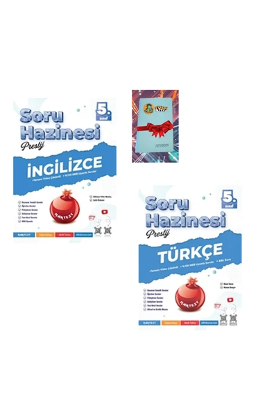Nartest Yayınları 5. Sınıf Prestij İNGİLİZCE + TÜRKÇE Soru Hazinesi (DEFTER HEDİYE) ürün görseli