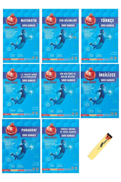 Nartest Yayınları LGS 8. Sınıf Mod Serisi Soru Bankası Tüm Dersler 8li Set ürün görseli