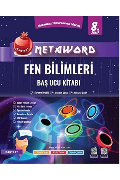 Nartest Yayınevi 8. Sınıf Metaword Fen Bilimleri / Ekrem Görgülü / Nartest Yayınevi / 9786257865487 ürün görseli
