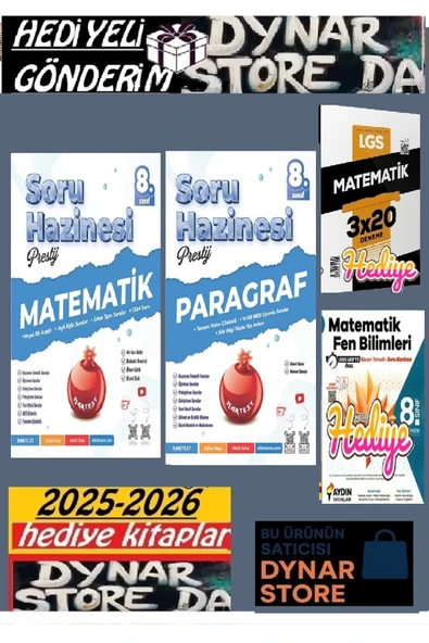 Nartest Yayınları 8. Sınıf Prestij Matematik Paragraf Soru Hazinesi 2026 ürün görseli