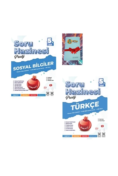 Nartest Yayınları 5. Sınıf Prestij SOSYAL BİLGİLER + TÜRKÇE Soru Hazinesi (DEFTER HEDİYE) ürün görseli