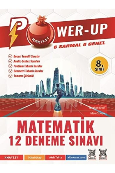 Nartest Yayınevi 8. Sınıf Power-Up Matematik 12 Deneme Sınavı / Kolektif / Nartest Yayınevi / 9786052043066 ürün görseli