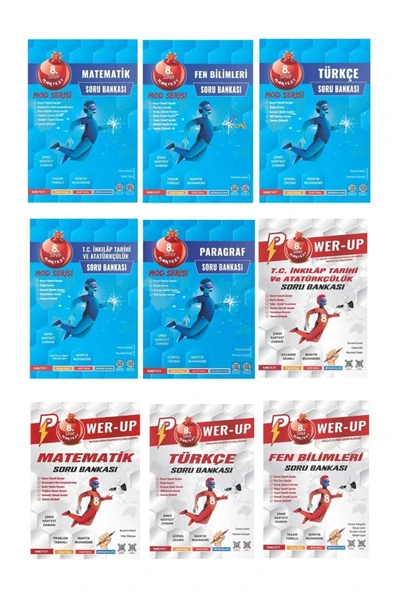 Nartest Yayınları Nartest 8.sınıf Power Up 4 Kitap Mod Serisi Matematik Fen Türkçe Inkılap Paragraf Soru Bankası ürün görseli