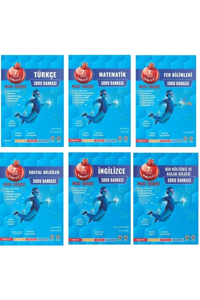 Nartest Yayınevi 7. Sınıf Mod Serisi Soru Bankası Seti 6 Kitap ürün görseli
