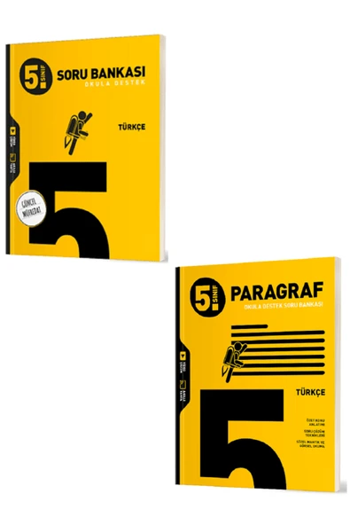 Evrensel İletişim Yayınları 5.Sınıf Hız Yayınları Türkçe + Paragraf Soru Bankaları / Güncel Müfredat / 2 KİTAP / YENİ ürün görseli