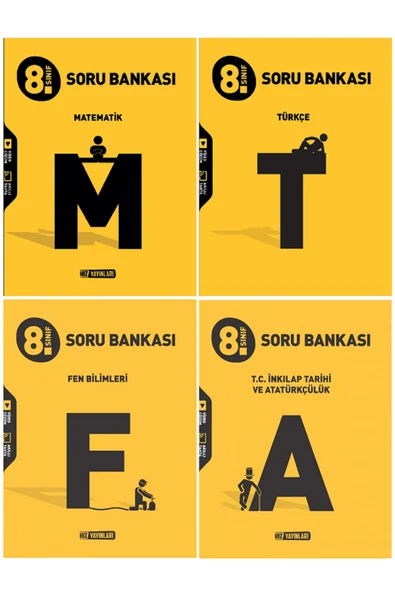 Evrensel İletişim Yayınları 8.Sınıf Hız Yayınları Matematik + Türkçe + Fen Bilimleri + İnkılap Tarihi Soru Bankaları / 4 KİTAP ürün görseli