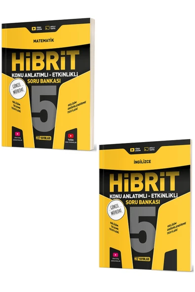 Evrensel İletişim Yayınları 5.sınıf Hız Yayınları Hibrit Matematik Ingilizce Konu Anlatımlı Etkinlikli Soru Bankası / 2 Kitap ürün görseli