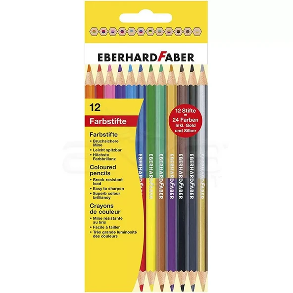 Eberhard Faber Çift Taraflı Kuru Boya Kalemi 3mm 12li 514811 ürün görseli