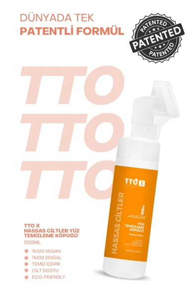 Tto X Hassas Ciltlere Özel Çay Ağacı İçeren Aplikatörlü Yüz Köpüğü 200ml - Resim 5