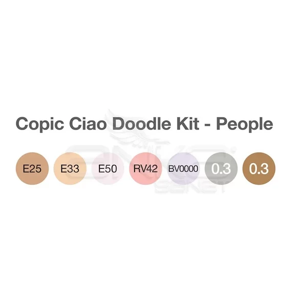 Copic Ciao Marker 5+2 Set People Doodle Kit - 2