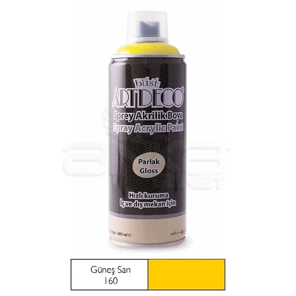 Artdeco Akrilik Sprey Boya 400ml 160 Güneş Sarı ürün görseli 1