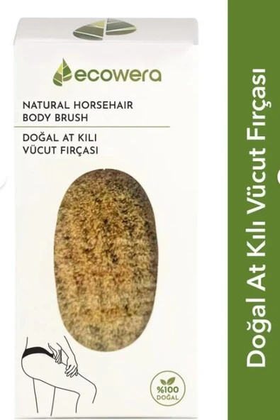 Ecowera Doğal At Kılı ve Vücut Fırçası - Resim 2