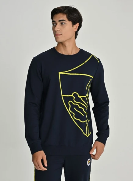 Fenerbahçe Erkek Tribün UV Baskılı All Over Baskı Sweat - 5