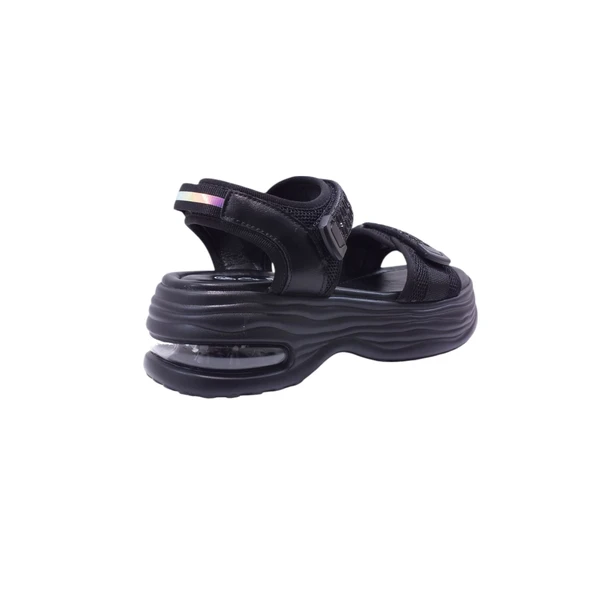 Payetli platform Sandalet 25Y417-1 ( Kalıbı 1 Numara Küçüktür ) - Resim 7