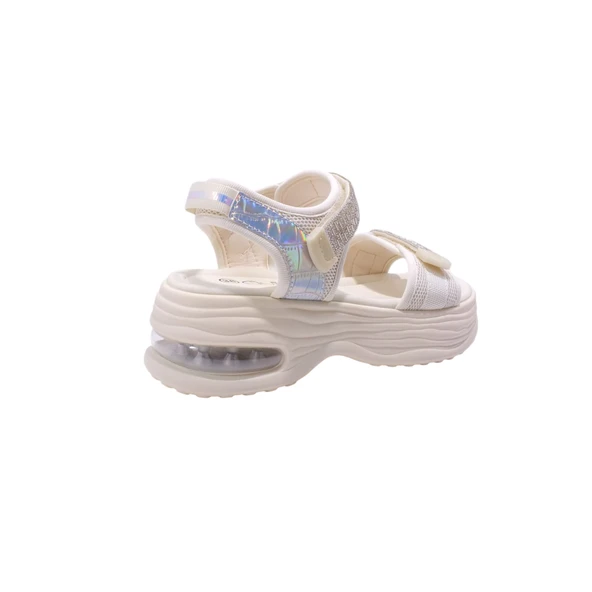 Payetli platform Sandalet 25Y417-1 ( Kalıbı 1 Numara Küçüktür ) - Resim 9