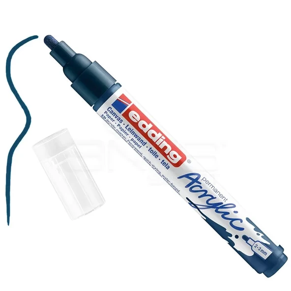 Edding 5100 Akrilik Marker Kalem 2-3mm Yuvarlak Uç 933 Gece Mavisi ürün görseli