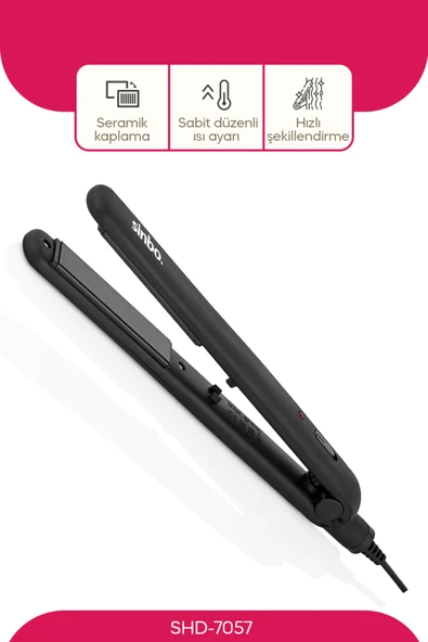 Sinbo SHD-7057 Saç Şekillendirici Düzleştirme Maşası