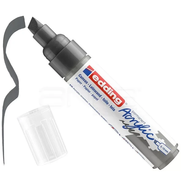 Edding 5000 Akrilik Marker Kalem 5-10mm Kesik Uç 926 Antrasit ürün görseli