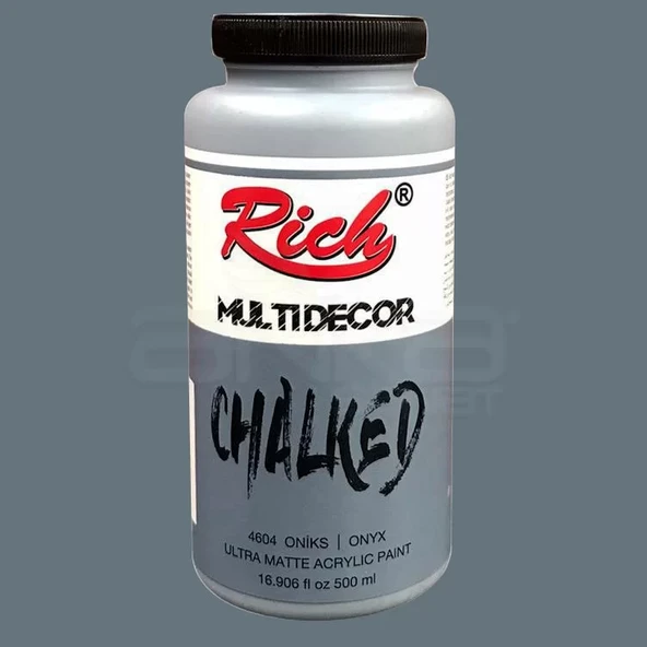Rich Multi Decor Chalked Akrilik Boya 500ml 4604 Onıx - Resim 2