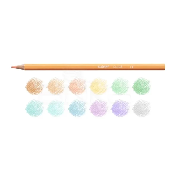 Carioca Kuru Boya Kalemi 3.3mm Pastel Renkler 12li 43034 - Resim 2