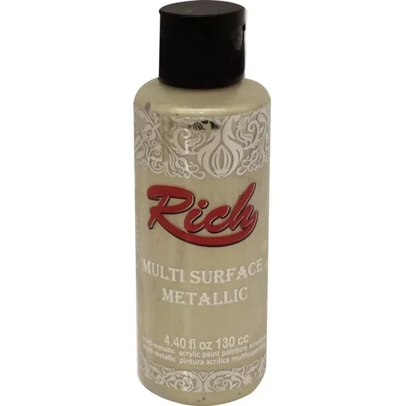 Rich Multi Surface Metalik Her Yüzey İçin Akrilik Boya 120ml 6516 Bal Köpüğü - 1