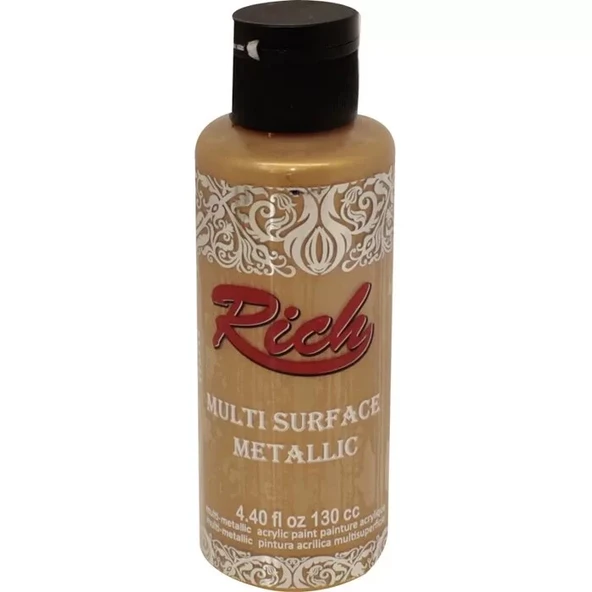 Rich Multi Surface Metalik Her Yüzey İçin Akrilik Boya 120ml 6506 Antik Altın ürün görseli 1