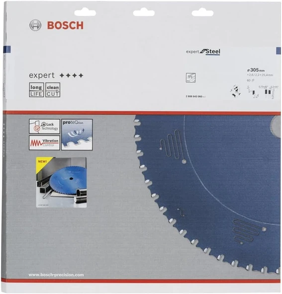 Bosch Professional Expert Serisi Metal için Daire Testere Bıçağı 305*25,40 mm 60 Diş - 2