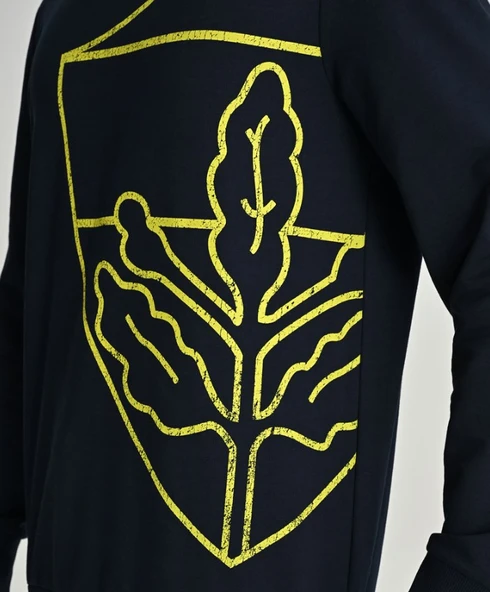 Fenerbahçe Erkek Tribün Lazer Baskılı All Over Baskı Sweat - 4