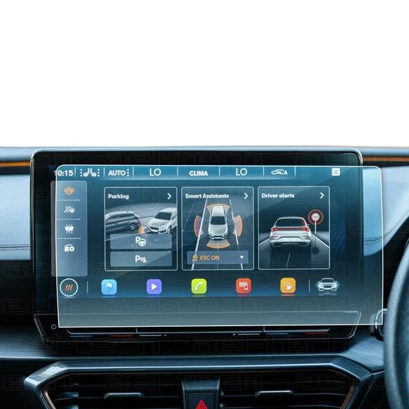Cupra Formentor 2021-2023 Uyumlu 12 İnç Navigasyon 9H Nano Ekran Koruyucu - 1