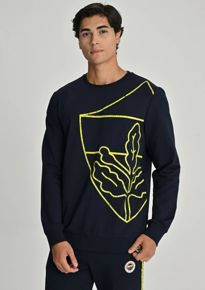 Fenerbahçe Erkek Tribün Lazer Baskılı All Over Baskı Sweat - 2