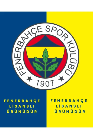 Fenerbahçe Tribün UV Baskılı  Tek Renk Logolu Erkek Sweatshirt - 7