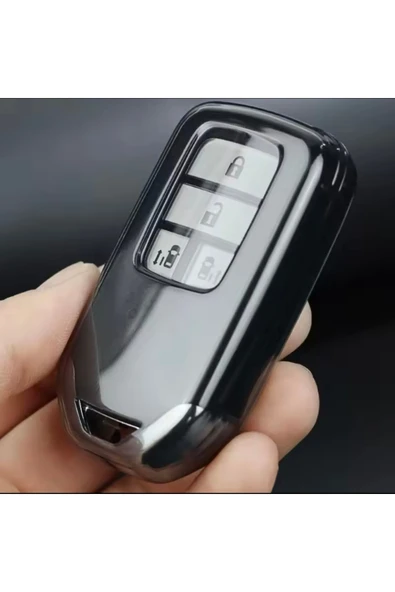 YıldızTuning HR-V Uyumlu Exclusive Anahtarsız Çalıştırma Şeffaf-Füme Anahtar Kılıfı - Resim 2